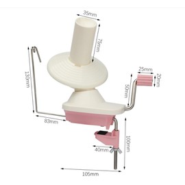 Yarn Winder, Knitting Yarn Ball Winder,Knitting Wool Winder Holder, Swift Table Top Hand Operated Winder,Manual Wool Yarn Cone Ball Winder ，Pink