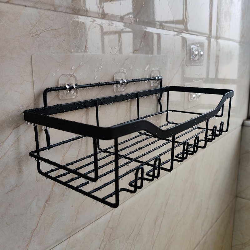 SPELSHINE Shower Caddy with Hooks and Shelf - 201 Stainless