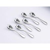 Knork Stainless Steel Demitasse Spoon (Set of 6), Shiny Gloss