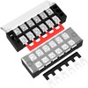 Joinfworld 35A Terminal Block 6 Position Screw Terminal Strip Dual