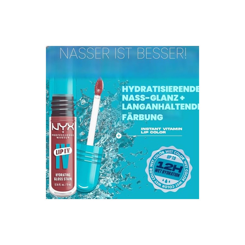 NYX Professional Makeup, Lip IV Hydrating Gloss Serum Lip Gloss