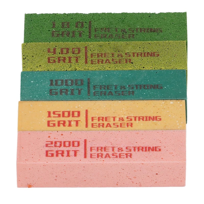 5Pcs Guitar Fret String Eraser 180 400 1000 1500 2000