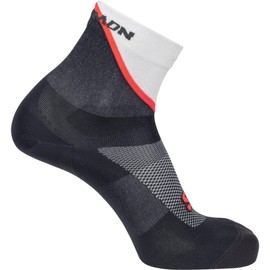 Salomon PULSE ANKLE Socks, ICLE/Nine Iron/Neon FLAME