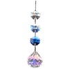New Suncatcher 3 Rows 20mm Ball Color (Aurora) (Blue)