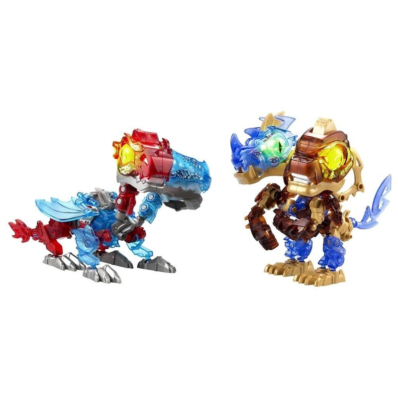Bizak Biosaurus Battle Twin Pack, Discover and Build the Electronic
