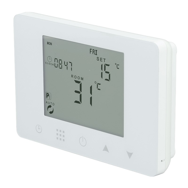 Wireless RF Temperature Controller Programmable LCD Backlit Display Smart Electric
