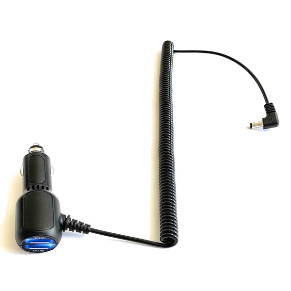 DCPOWER Coiled/Curled Power Cord Compatible Replacement for Cobra iRAD Laser