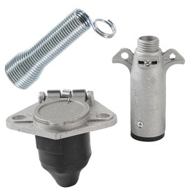 TKY Tow Wiring Electrode Wiring Plug Socket Coupling Trailer Side Vehicle Side 7 Pole Tow Vehicle Trailer