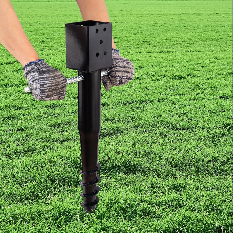(Set of 4) LADECH Premium No Dig Ground Anchor –