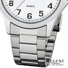 Regent 11150618 Quartz watch, steel silver, mens