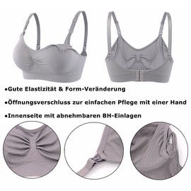 Srizgo Women’s Nursing Bra, Pregnancy Bra, Breastfeeding Bra, Additional Bra Extensions, Without Underwire, Seamless Day and Night Nursing Bra, Multi-Way Packaging, Pack of 2 or 5 - m
