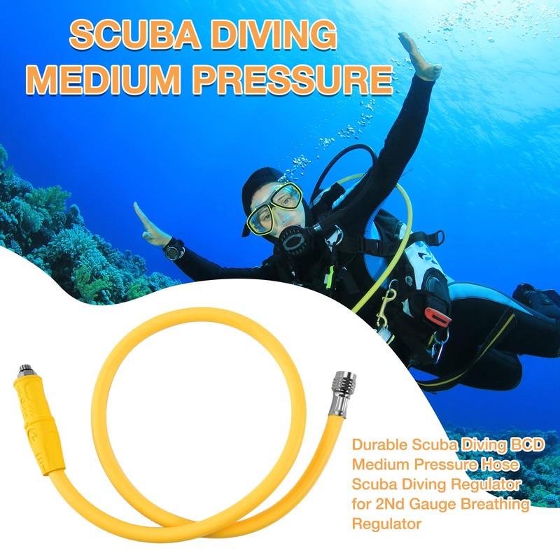 Poggapp Scuba Diving BCD Medium Pressure Hose Scuba Diving Regulator
