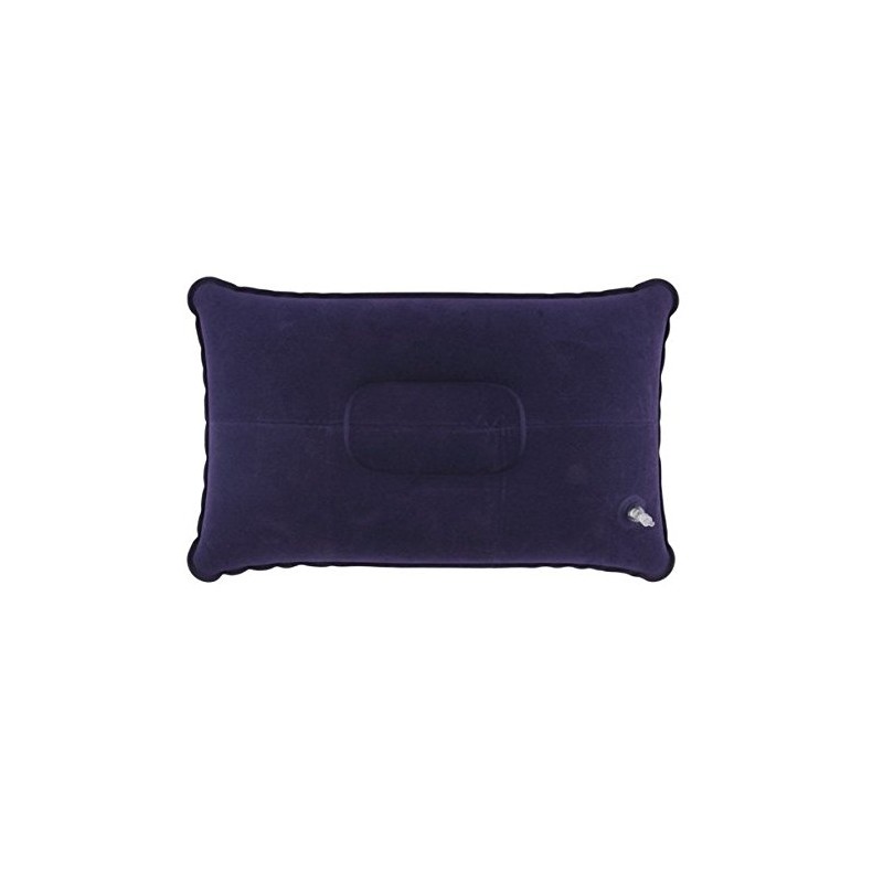 AoE Performance Navy Blue Inflatable Pillow Compact Suede Neck Support