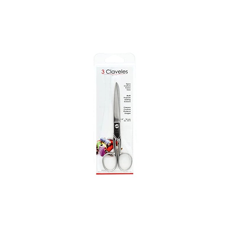 3 claveles 18 – Sewing Scissors 5.5 "
