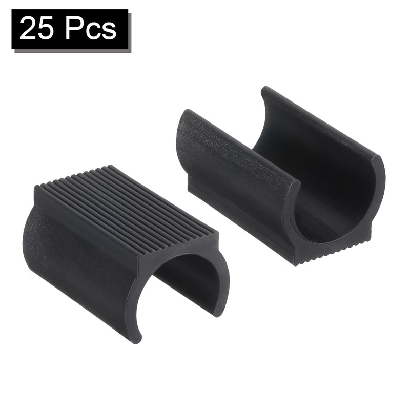sourcing map 25Pack Rectangle Shaped Chair Legs Tips, Fitting 22mm