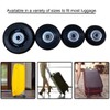 Ashuxxn Pack of 4 Luggage Replacement Wheels Rubber Replacement Wheels