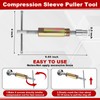 Lanties 5 Pcs Angle Stop Wrench Kit Plumbing Tool, Compression