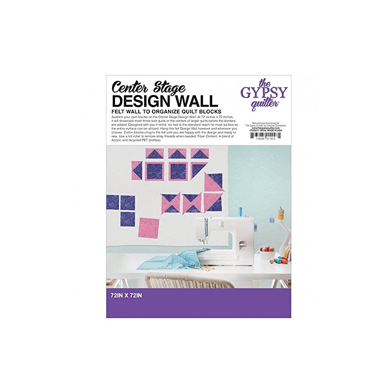 The Gypsy Quilter TGQ077 60" x 72" White Stage Wall