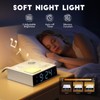 White Noise Sound Machine with Dual Alarm Clock - Soft