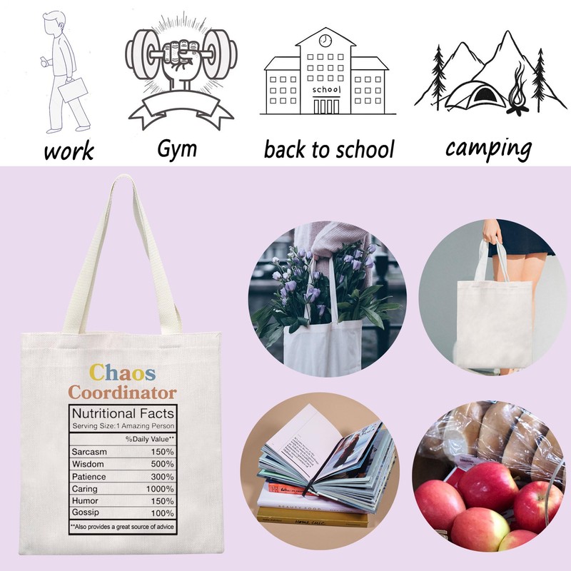 Chaos Coordinator Shopping Bag Boss Lady Gift Team Mom Tote