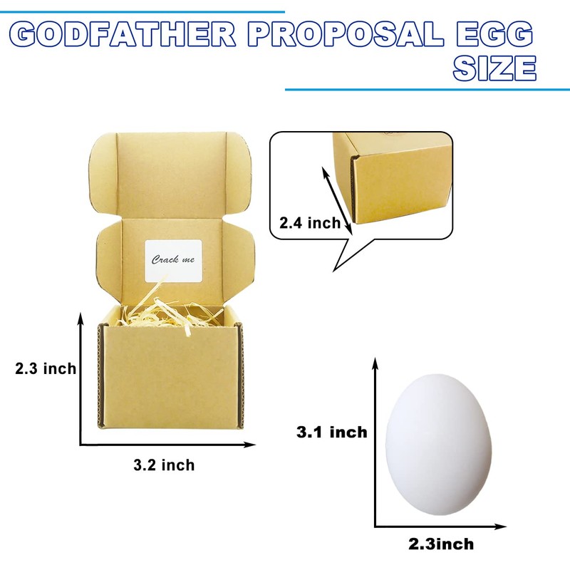 MUFUN Godfather Proposal Egg, Will You Be My Godfather, Be