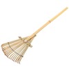 HANABASS Garden Rake Small Rake Bamboo Kids Leaf s for