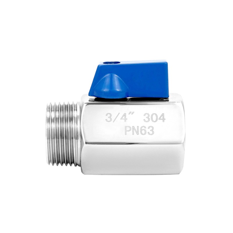 QWORK Mini Ball Valve, 4 Pack 3/4" Female & Male