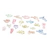100pcs Colorful Paper Clips 20 Cute Shapes Stable Clamping Lightweight