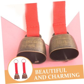 SUPVOX 2pcs Bear Bell Pendant for Camping Hiking Vibrant Color Anti-Lost Bells Cloth Material for Pet Safety Crafts Outdoor Decor