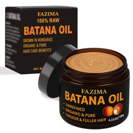Fazima Raw Batana Oil for Hair Growth – 100% Pure & Unrefined from Honduras, Organic Hair Oil to Prevent Hair Loss and Boost Hair Thickness for Men & Women – 4.23 oz