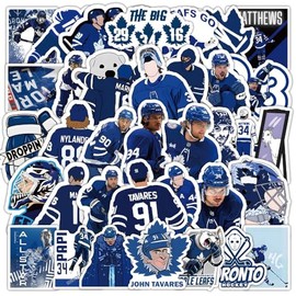 50 pcs Toronto Stickers Decal for Maple Leafs Stickers Pack Hockey for Water Bottle, Laptop, Bicycle, Computer, Motorcycle, Travel Case, Car Decal Decoration Sticker 50pcs 3-2 inches