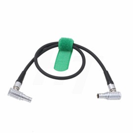 HangTon 0B 2 Pin Right Angle Power Cable for Alexa DSMC2 Camera, Teradek Bolt Bond, SmallHD Monitor, Z CAM E2 F6 S6 Camera EVF 30cm