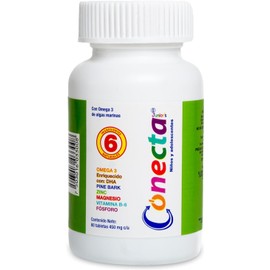 Conecta Junior Kids Dietary Supplement 450mg – Child Development Formula, 60 Tablets