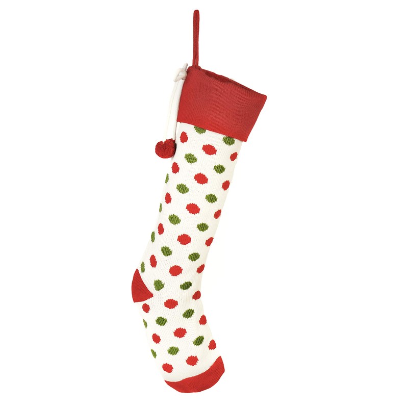 Dibor 3 Knitted Christmas Stocking Decoration Ornaments