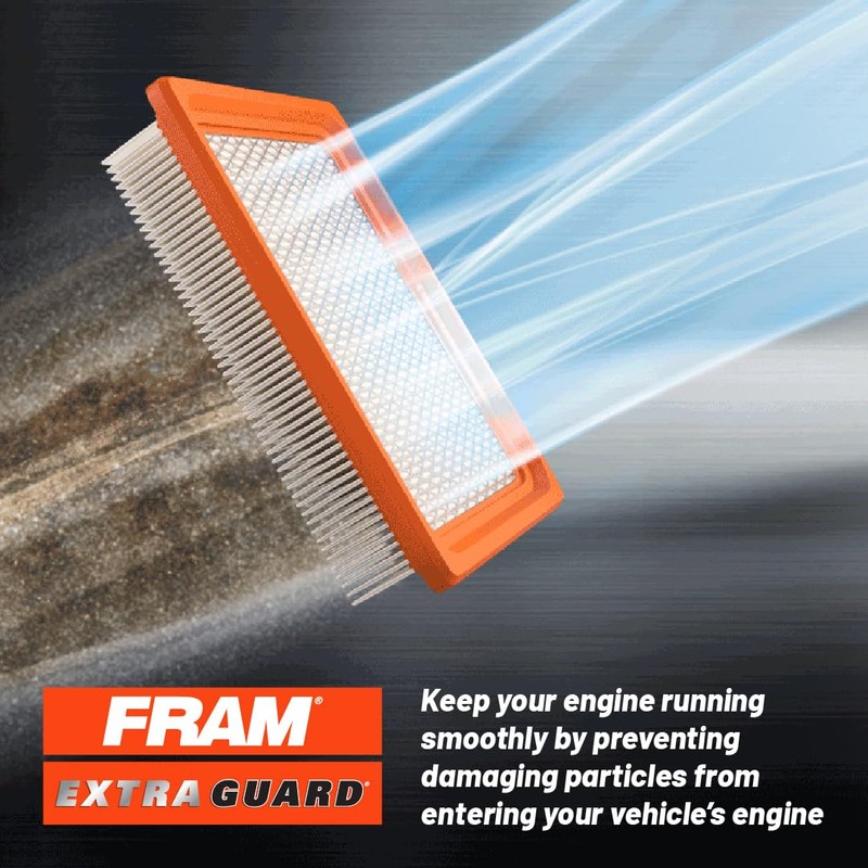 FRAM Extra Guard CA9600 Replacement Engine Air Filter for Select