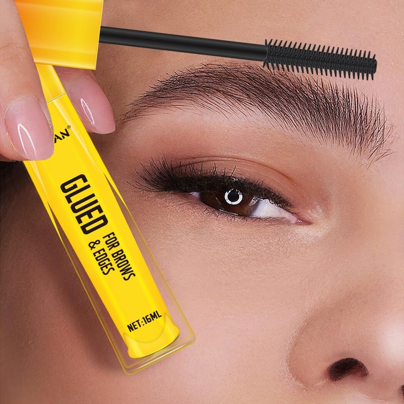 FUNAN Eyebrow Gel,Clear Brow Gel,Glued for Brows & Edges, for