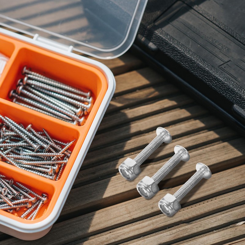 Kisangel 12pcs Foosball Screws Nuts Foosball Table Fastener Table Stability