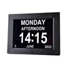Large Dementia Clock with Medication Reminders, Day, Date, Alarms, Selectable