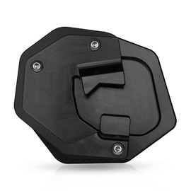 MZ-STORE TENERE 700 Motorcycle Side Stand Enlarger CNC Aluminum Kickstand for Tenere 700 2019 2020 2021 2022 2023-Black+Black