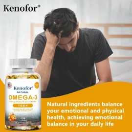 Kenofor Cápsulas De Omega-3 Para Adolescentes,1120mg Epa+dha