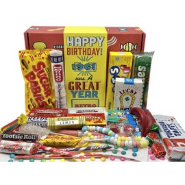 RETRO CANDY YUM ~ 1961 65th Birthday Gift Box Nostalgic Candy Mix from Childhood for 65 Year Old Woman or Man Born 1961 Jr