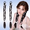 Pack of 2 Ponytail Extensions, Braid Extensions, Braid, 50 cm