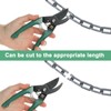 M METERXITY Plastic Barriers Chain, 24Ft Length Gray Plastic Waterproof