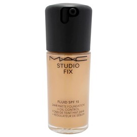 Studio Fix Fluid SPF 15 24Hr Matte Foundation Plus Oil Control - NC40 by MAC for Women - 1 oz Foundation                                              