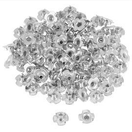 YWBL-WH 100 tuercas en T de acero al carbono chapado en zinc para muebles de carpintería (M5), tornillo