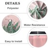 Baocicco Pink Flamingo Tropical Leaves Shower Curtain Green Plants Modern