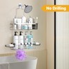 AKTECKE Shower Caddy Hanging Bathroom Organizer: Rustproof Shower Shelf for
