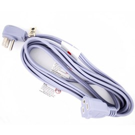 Wideskall Heavy Duty Appliance 3 Prong Angle Plug UL Listed Indoor Extension Cord (Grey) (12 Feet)
