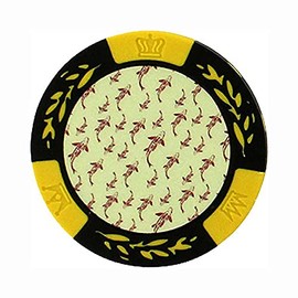 Casino Chip Marker Japanese Pattern B Yellow MK0135