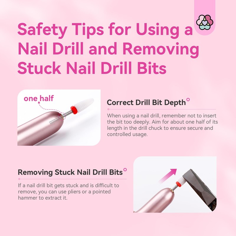 SAVILAND Electric Nail Drill: Rose Electric Nail File 20000RPM Efile